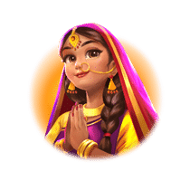 สัญลักษณ์พิเศษ หญิงสาวคลุมฮิญาบ สล็อตออนไลน์ Ganesha Gold